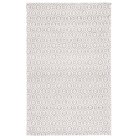 Safavieh 5 x 8 ft. Marbella Contemporary Hand Woven Rectangle Rug Grey & Ivory MRB325F-5